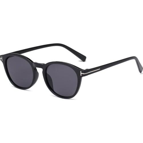 New arrival 2021 round futuristic tom tf logo sunglasses men uv400 brand designer small fashion oculos de sol feminino