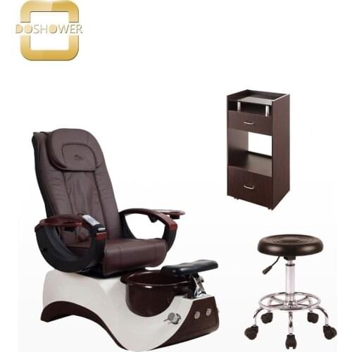 Doshower foot massage spa chair with pedicure chair of manicure table and salon stool