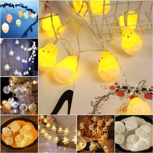 LED Garland Fairy Lights Easter Party Decorative Wedding Net Light String Holiday Lighting Christmas Wedding Party Decoration