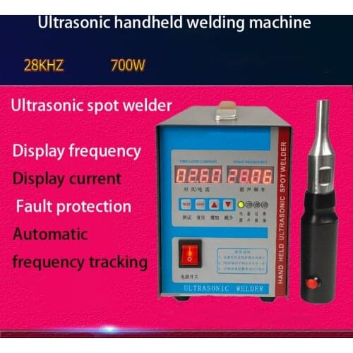 Ultrasonic spot welder 28K Ultrasonic Handheld Plastic Welding Machine PP Cleaning Car interior welding 700W