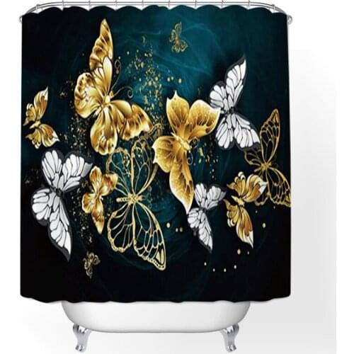 3D pattern shower curtain bathroom shower curtain sets curtain for bathroom cortina bathroom shower curtain hooks curtain