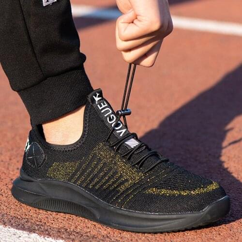 Plus Size 37-47 Safety Shoes Steel Toe Cap Summer Breathable Anti-smashing Stab-resistant Puncture-Proof Workers Sneakers