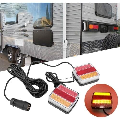 1 Set 12V Trailer Light Kit Tail Light Trailer Lights License Plate Light Lamp for Truck Caravans Horse Boxes Trailers