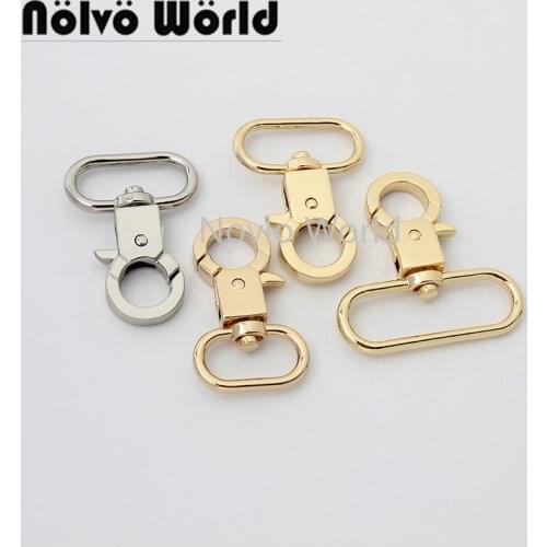 10-50pcs 20mm 25mm 32mm 38mm 5colors trigger snap hook handbag purse adjusted swivel clasp hooks hardware accessory strap hook