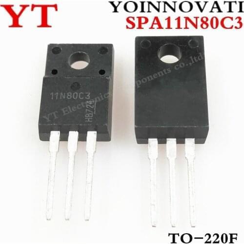 10pcs/lot SPA11N80C3 11N80C3 11N80 TO-220F IC best quality