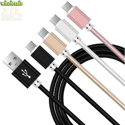 100pcs/lot Type C Cable For Samsung 2017 A7 A8 + 2018 P20 Data Sync Long Charging Wire Phone Charger Cable 1M 1.5M 2M 3M 0.25M