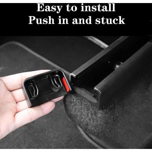 For Tesla Model Y 2020-2021 Anti-Kick Soft Rubber Plugs For Rear Seat Track Slide Rails 4pcs