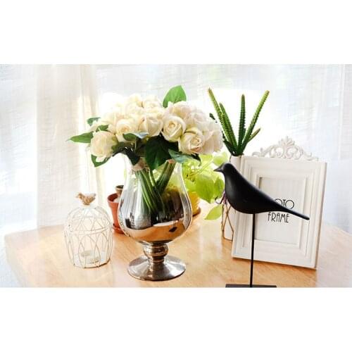 9 Heads Artificial Roses Simulation t Home Decoration Wedding Banquet