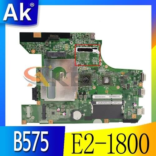 Akemy LB575B MB 11314-1 48.4VV01.001 For B575E B575 Laptop Motherboard CPU E2-1800 DDR3 100% Test