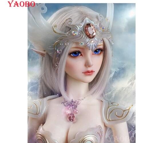 5D Diy Diamond Painting Elf Beauty Square/Round Diamond Cross Stitch Cartoon girl Diamond Embroidery Mosaic decoration home