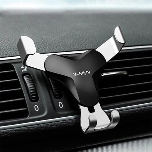 Car Holder Car Air Conditioning Vent Port Clip Gravity Mobile Phone Holder Non-magnetic GPS Universal for IPhone 12 Samsung