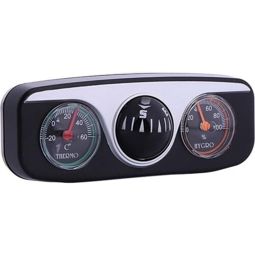 Car Styling 3 in 1 Multifunction Compass Thermometer Hygrometer Auto Boat Car Ornaments Guide Ball Car Interior Accessories New