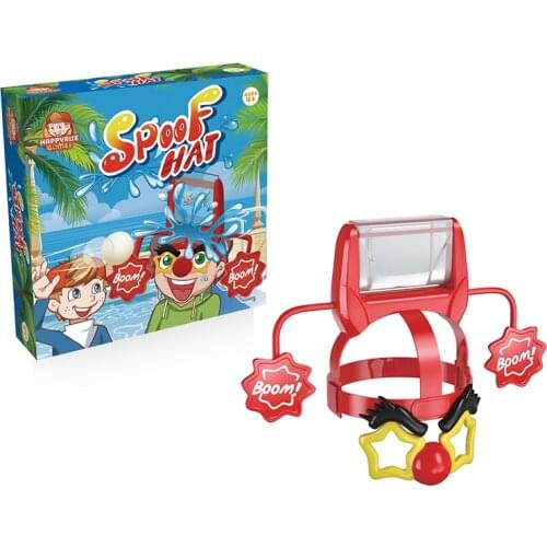 Free Shipping Desktop Game Spoof Hat Multiply Players 2-3 Water Boom Toy Game Boy Girl Birthday Gift Party Favor Happyrise Game