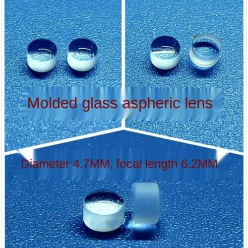 D4.7 Focal Length 6.2 Glass Aspherical Collimating Lens Laser Module Emitting Diode Lamp Holder Focusing Lens