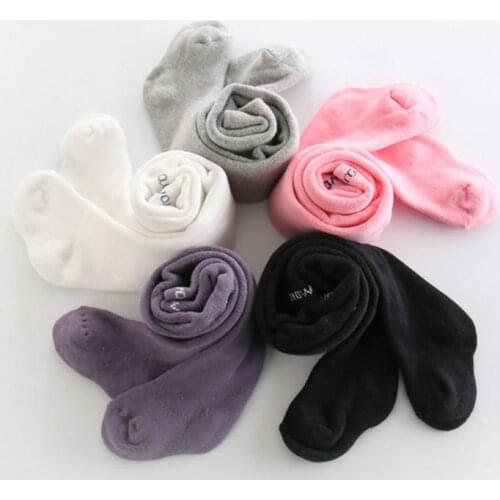 Children Spring Autumn Winter Pantyhose Warm Plus Velvet Tights For Girls Baby Colored Stockings Kids Infant Embroidery Clothing