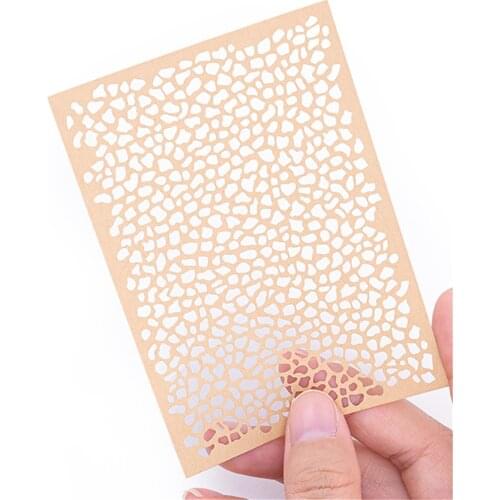 DIY Model Aging Camouflage Leakage Spray Stencil Template Set for 1/72 1/48 1/32 1/35 Engraved Paper Accessories