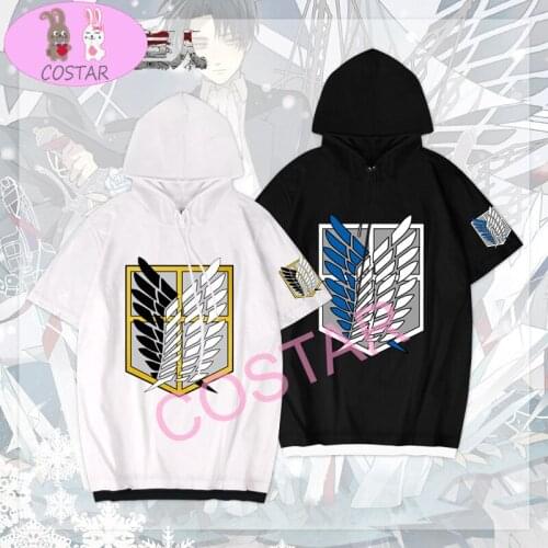 COSTAR Anime Attack On Titan Recon Corps Survey Corps Cotton Soft Wearing Fashion T-shirt Harajuku Unisex Tees