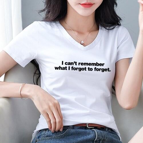 Kpop T Shirt for Girls Cotton T Shirt Long Sleeve Basic V Neck T Shirts for Women Sexy Thin Slim Fit Tee Fashion Aesthetic Tops