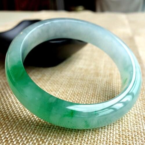 Certificate Chinese Emerald Bracelet 54-62mm Charm Jewellery Fashion Accessories Hand-Carved Man Woman Luck Amulet Gifts