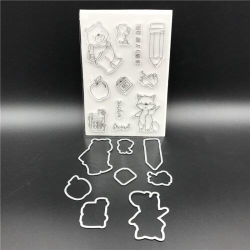 Bear Metal Cutting Dies Stencils for DIY Scrapbook/photo album Decorative Embossing DIY Paper Cards Making Proje A567