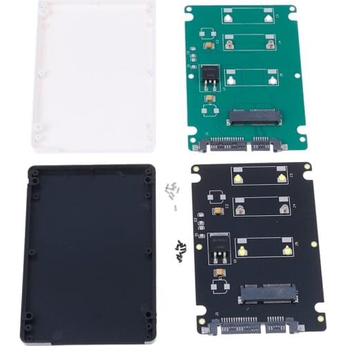 Mini Pcie MSATA Adapter SSD To 2.5 Inch SATA3 Adapter Card With Case Ccrews