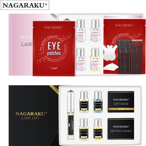 NAGARAKU Professional Lash Lift Kit for Eyelash Extension Eyelashes Perm Curling Set Nutritious Lashes Curling for Beauty Salon