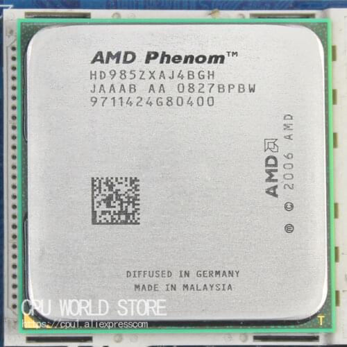 Original AMD CPU Phenom X4 9850 processor 2.5G K10 Socket AM2+/ 940 Pin /Dual-CORE / 2MB L3 Cache 125 W