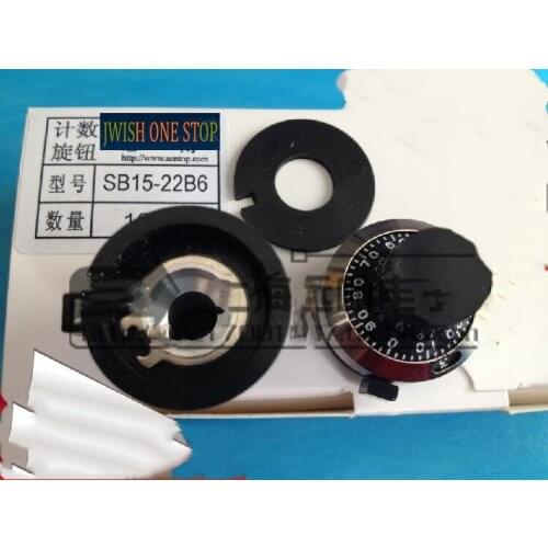 Potentiometer linear digital counting knob scale lock sb15-22b 6 6.35mm 15 turns