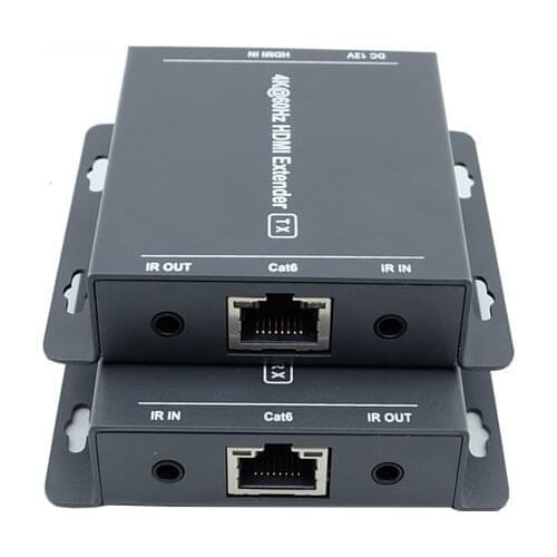 4K HDMI UTP Extender Transmitter Receivers Over lan cat5e cat6 support IR distance up to 70m