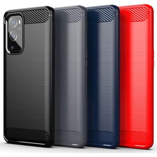 For OnePlus 9 Pro Case Cover Shockproof Bumper Carbon Fiber Soft Back Cover For One Plus 8 9 Pro Phone Case For OnePlus 9 Pro