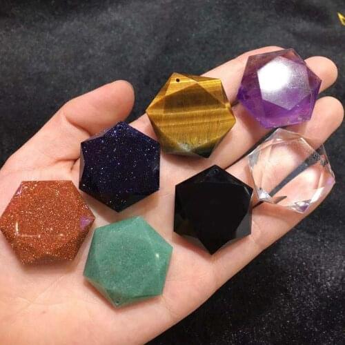 Hexagram quartz crystals natural stones and minerals gem stones spiritual healing good luck decoracion hogar moderno arredo casa