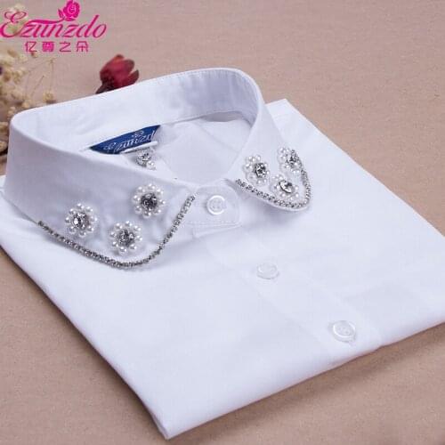 All-match 100% cotton false bead collar half-length scarf false collar peter pan collar decoration female