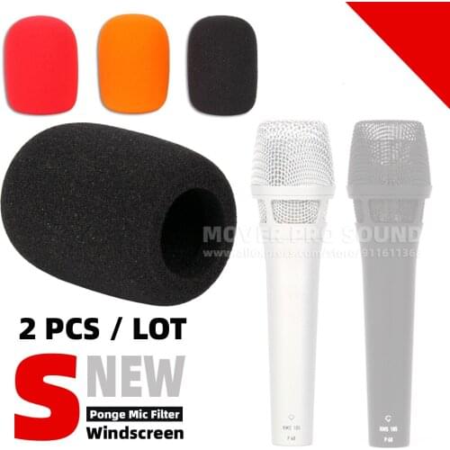 2PCS Windscreen Mic Foam Windproof Sponge For NEUMANN KMS 105 104 KMS105 KMS104 Microphone Anti Pop Filter Wind Screen Cover