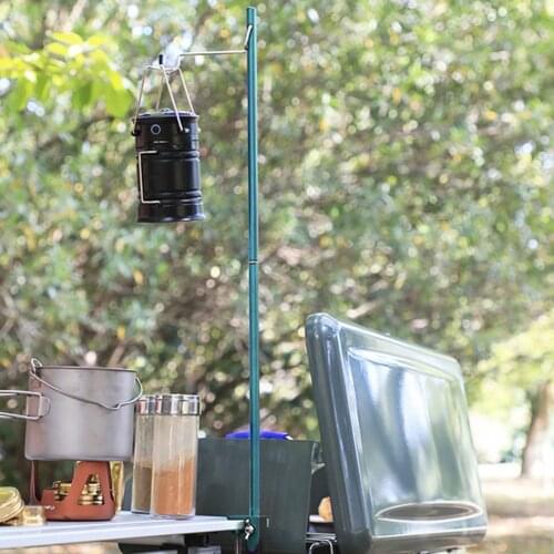 Outdoor Lantern Stand Camping Lamp Pole Holder Aluminum Alloy Lantern Stand Portable Tent Hanging Hiking Travel Bracket Holders
