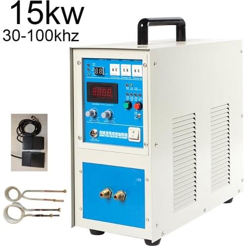 15KW 220V High-frequency Induction Heating Machine ZVS Induction Heater Silver Gold Melting Furnace