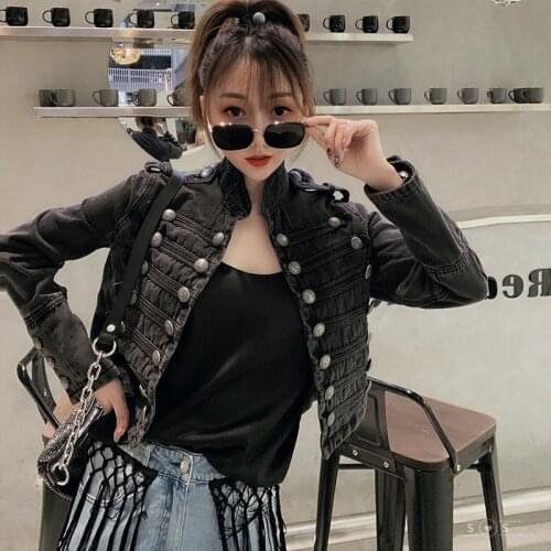 YSBFALNZ Women's Military Jackets