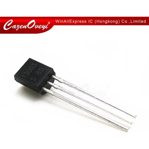 50pcs/lot MJE13003 TO-92 13003 TO92 E13003 new triode transistor In Stock