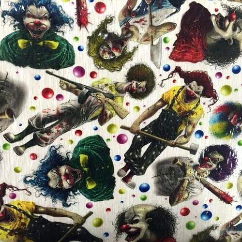 Free shipping 0.5mX2m/10m clowns patterns hydrographics dipping film CSKW9046 hydrographic film transfer