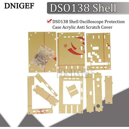 DNIGEF Diy Case Shell DSO138 Oscilloscope Protection Case Acrylic Anti Scratch Cover DSO138 Mini Oscilloscope Transparent Shield