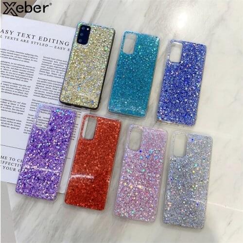 Glitter Sequin Crystal Case For Samsung S21 S20FE S10 Plus Note 20 Ultra 10Lite A72 A52 A42 A32 A12 A51 A71 A21 A11 A41 A31 A02S