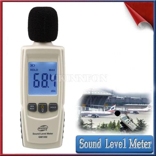 DHL 20PCS Digital Sound Level Meter Noise Volume Decibel Monitoring Tester Diagnostic Tool GM1352