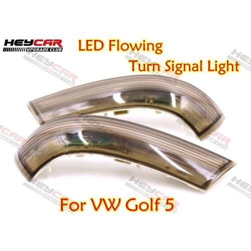 Dynamic Turn Signal LED Rearview Mirror Indicator Blinker Repeater Light For VW GOLF 5 Plus Jetta MK5 Passat B6 EOS