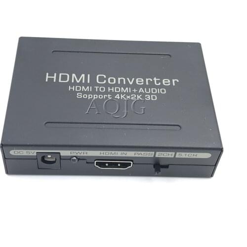 HDMI-compatible Audio Extractor Support 4K 60Hz YUV 4:4:4 HDR HDMI to Optical TOSLINK SPDIF HDMI-com ARC Audio Converter Adapter