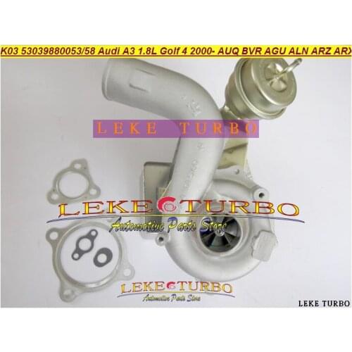 K03 53039880053 53039880058 Turbo For Audi A3 1.8L For Volkswagen VW Golf 4 00- AUQ BVR AGU ALN ARZ ARX AUM AVJ AWT AVC AWU 1.8T