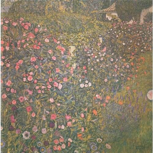 Handmade oil painting reproduction Italian garden landscape by Gustav Klimt