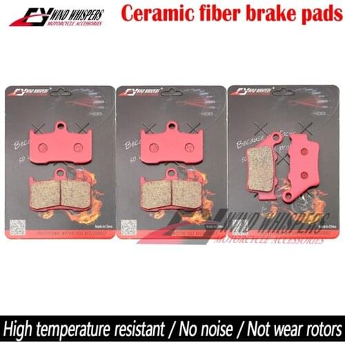 Motorcycle Ceramic Front Rear Brake Pads For Triumph Street Triple 675 R 675R 2013 2014 2015 2016