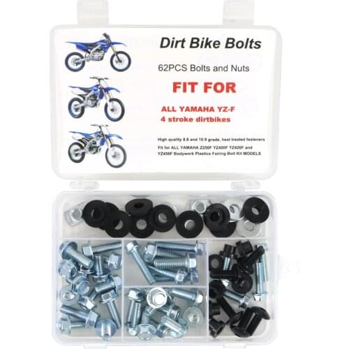 Fit For YAMAHA YZ250F YZ400F YZ426F YZ450F Motorcycle Body Bolt Kit Complete Fairing Screws Side Covering Bolts YZ 250F YZ 400F