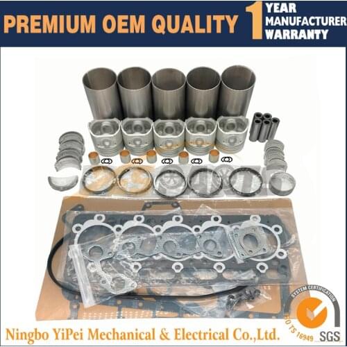 5 Cylinder Overhaul Rebuild Kit for Kubota F2803 Engine