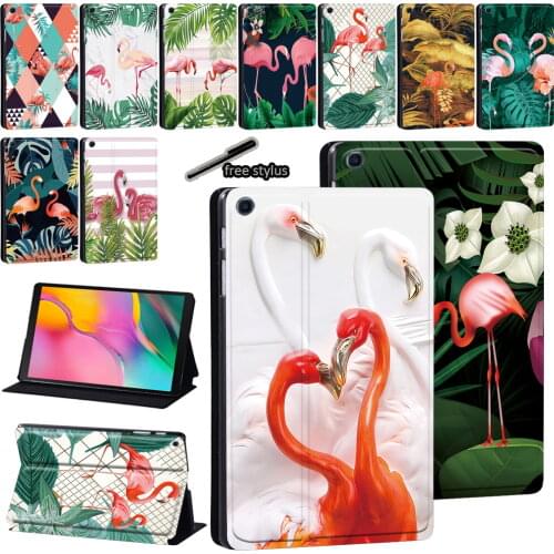 Print Leather Stand Tablet Cover Case for Samsung Galaxy Tab A 8.0"/9.7"/10.1"/10.5"/Tab E 9.6"/Tab S5e 10.5"/Tab S6 Lite 10.4"