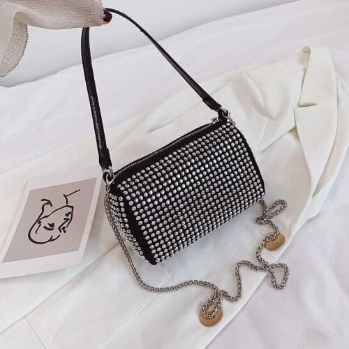 Mini Diamonds Shoulder Bags Womens Purse Fashion Shining Handbags Crossbody Bags Ladies Luxury Designer Hobos Square Bag Chain